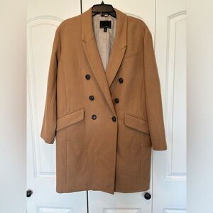 Tan Wool Banana Republic Trench Coat women